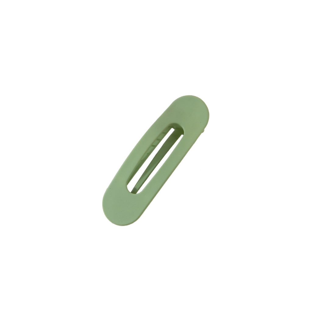 Slim Matte Oval Snap Hair Clip Set - view 4