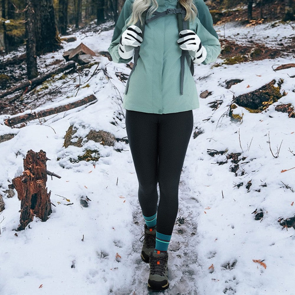 Fleece Lined Side Pocket High Waist Workout Leggings