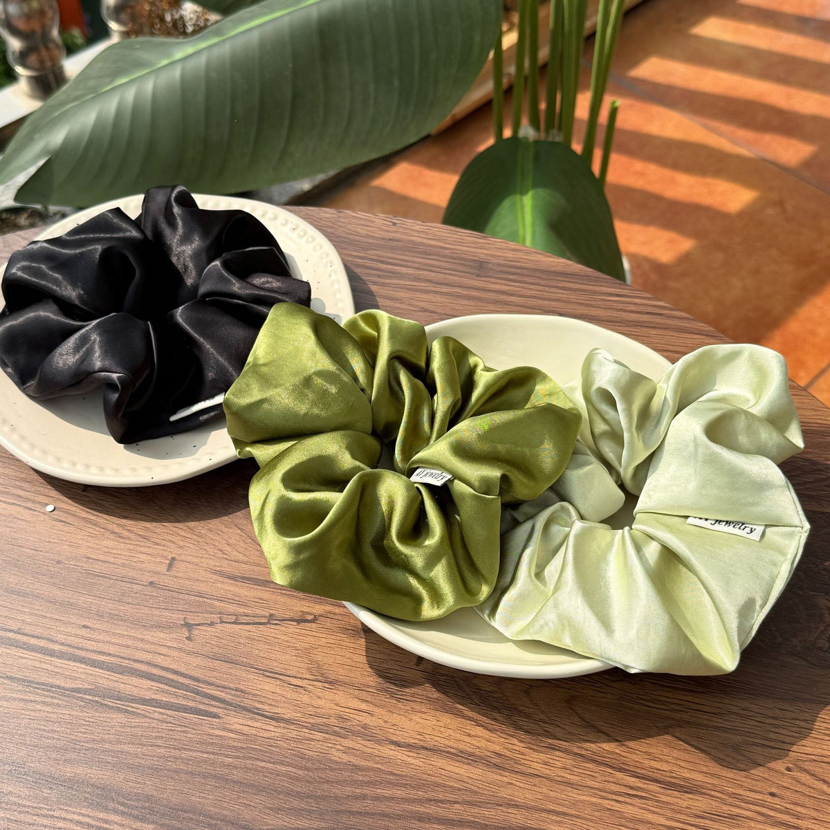 Oversized Satin Scrunchie Hair Tie