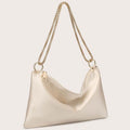 Satin Evening Shoulder Bag With Chain Strap