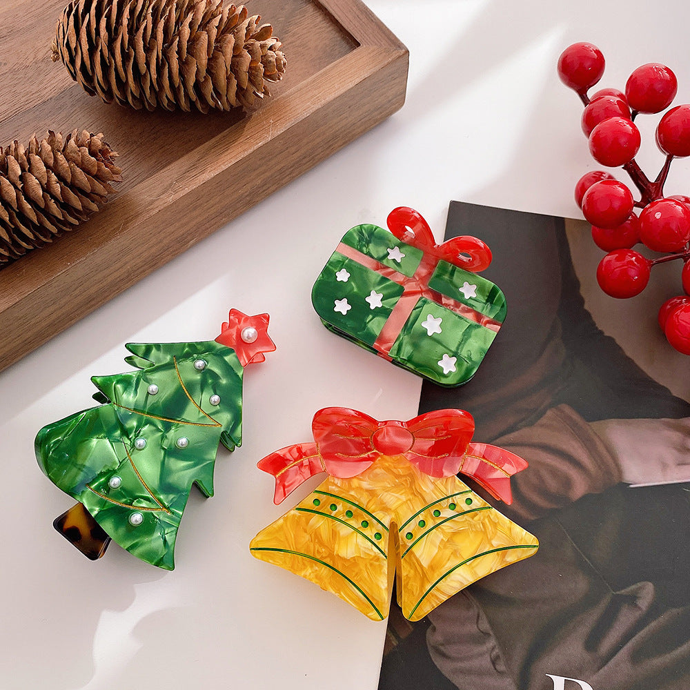 Christmas Bell and Gift Box Claw Clip - view 2