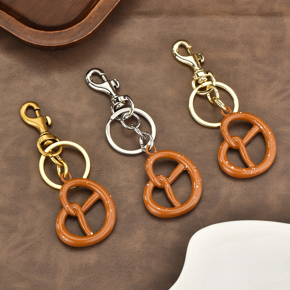 Resin Pretzel Charm Bag Keychain - view 3