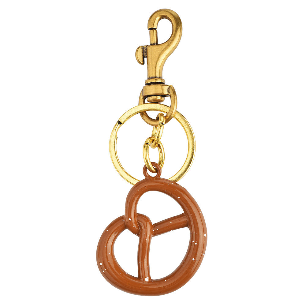 Resin Pretzel Charm Bag Keychain - view 6