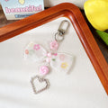 Pastel Bow Beaded Keychain Phone Charm - Color_08