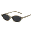 Narrow Oval Sunglasses With Slim Arms - Color_05