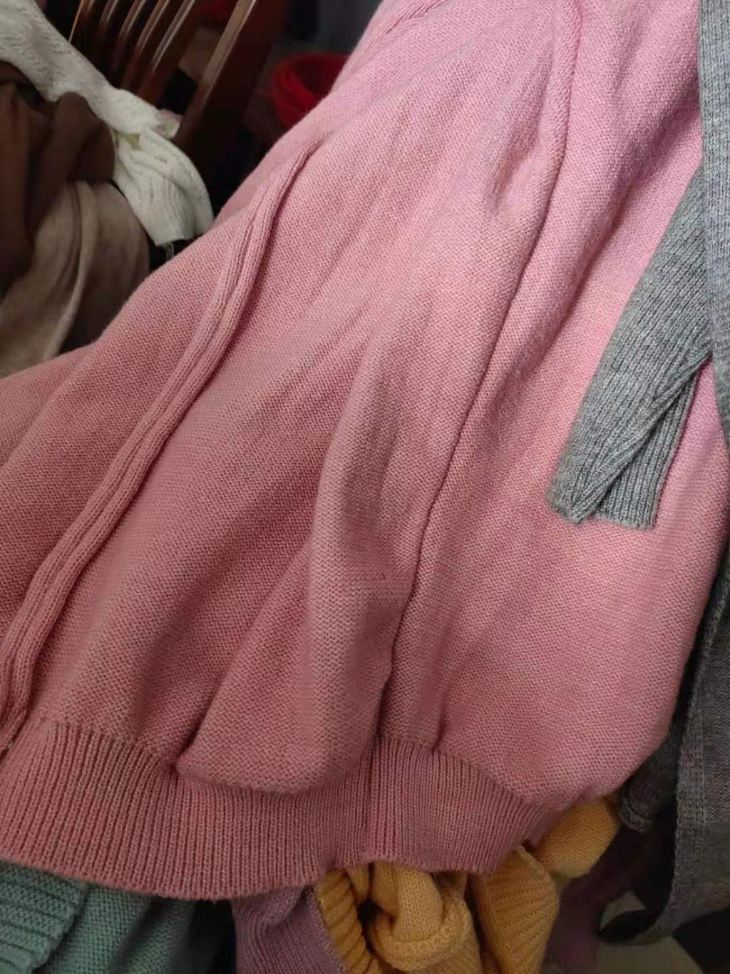 Exposed Seam Hooded Longline Knit Cardigan