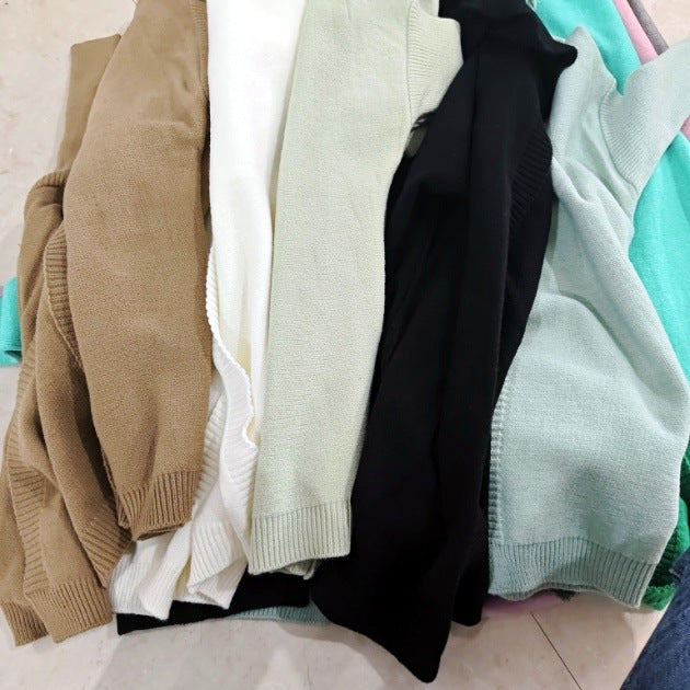 Exposed Seam Hooded Longline Knit Cardigan - view 3