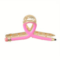 Novelty Pencil Hair Claw Clips For Updos - Pink