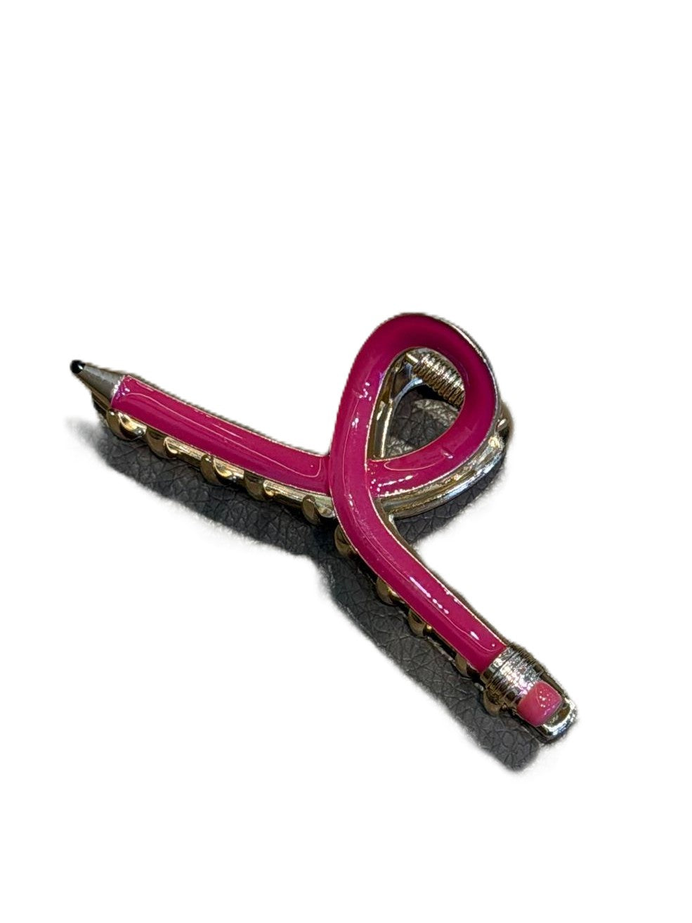 Novelty Pencil Hair Claw Clips For Updos - Rose