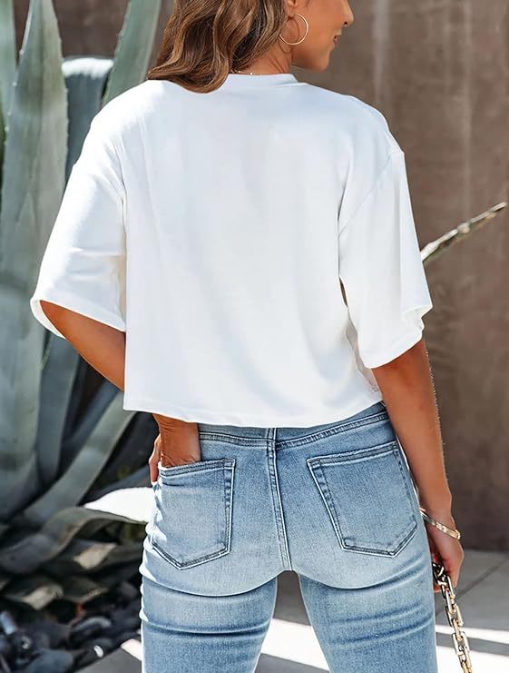 Drop Shoulder Cropped Boxy Tee - view 1