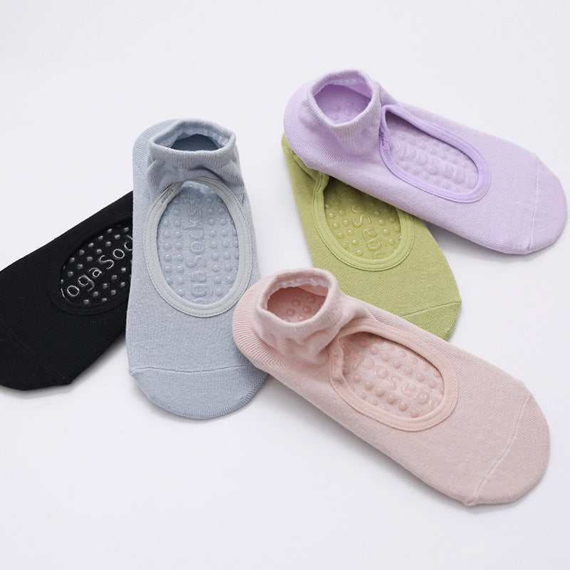Backless Nonslip Pilates Socks With Instep Strap - Lavender - 2