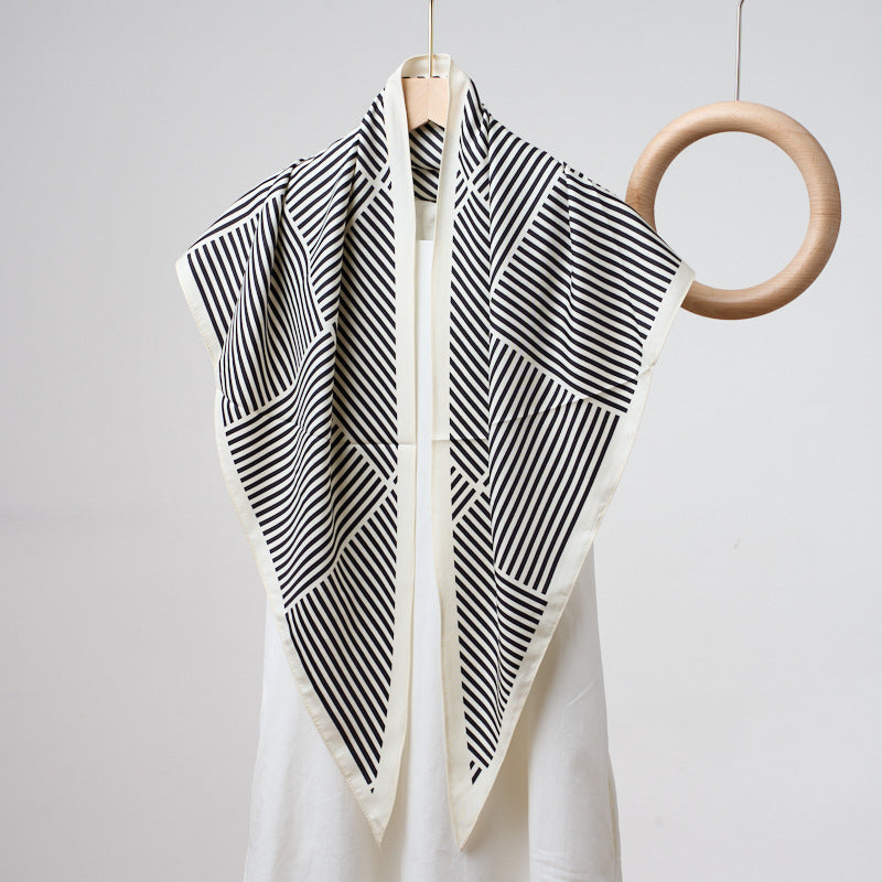 Printed Bandana Style Triangle Neck Scarf - A12