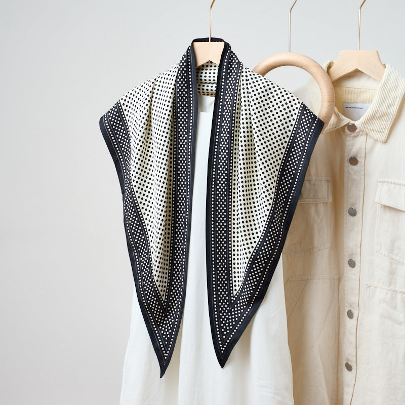 Printed Bandana Style Triangle Neck Scarf - A22