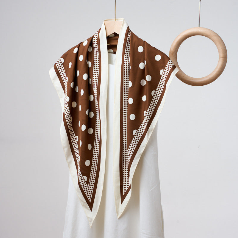 Printed Bandana Style Triangle Neck Scarf - A36