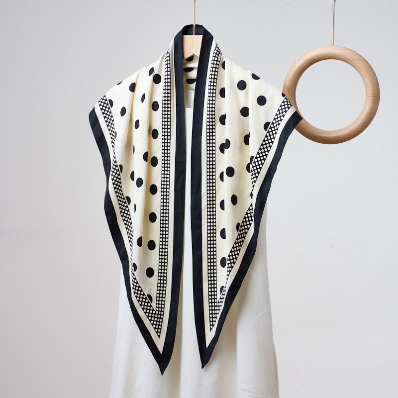 Printed Bandana Style Triangle Neck Scarf - A38