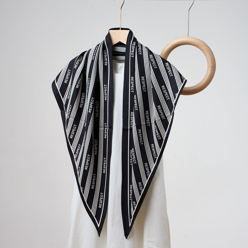 Printed Bandana Style Triangle Neck Scarf - A45