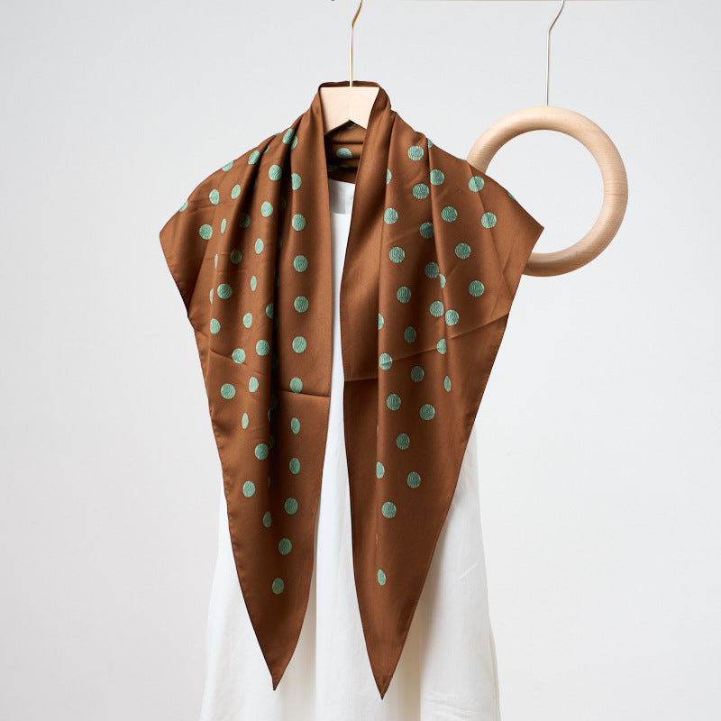Printed Bandana Style Triangle Neck Scarf - A49