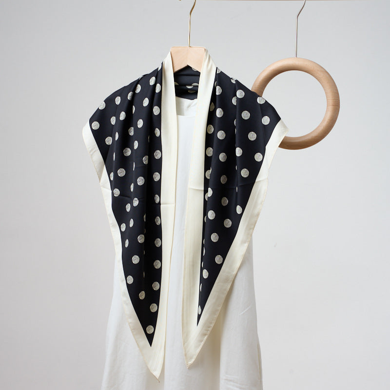 Printed Bandana Style Triangle Neck Scarf - A50
