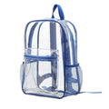 Kids See Through Backpack With Mesh Pockets - Blue