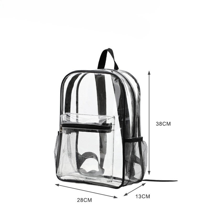 Kids See Through Backpack With Mesh Pockets