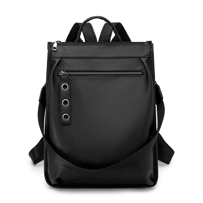 Minimalist Vegan Leather Backpack Purse