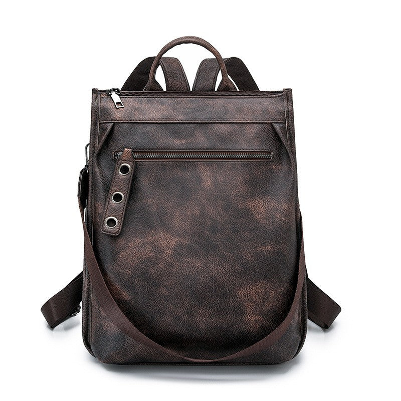 Minimalist Vegan Leather Backpack Purse