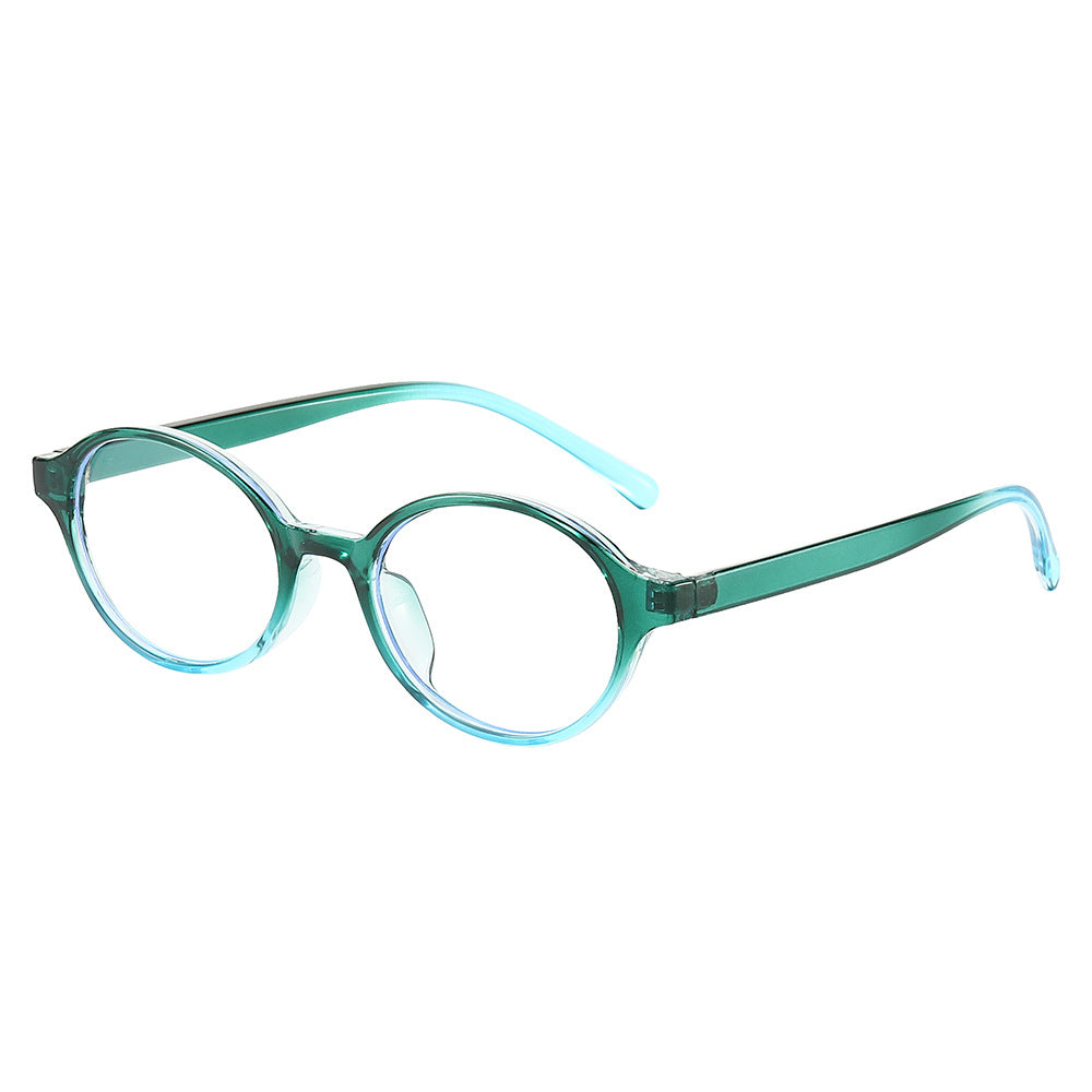 Retro Round Acetate Frame Eyeglasses - Green