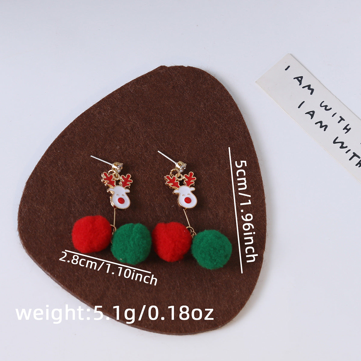 Asymmetric Christmas Charm Earring Set - NO-4