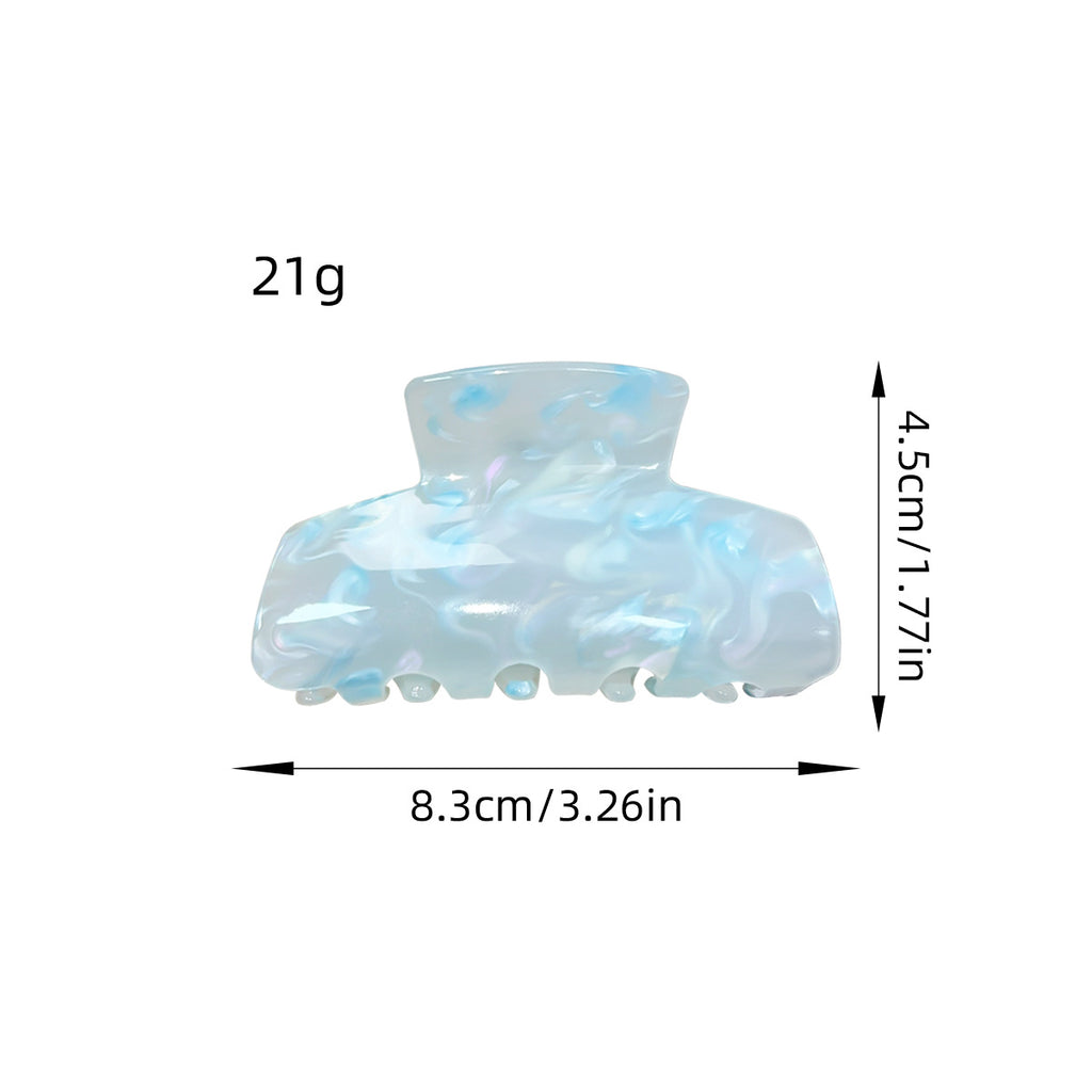 Marbled Candy Rectangle Hair Claw Clip - view 1