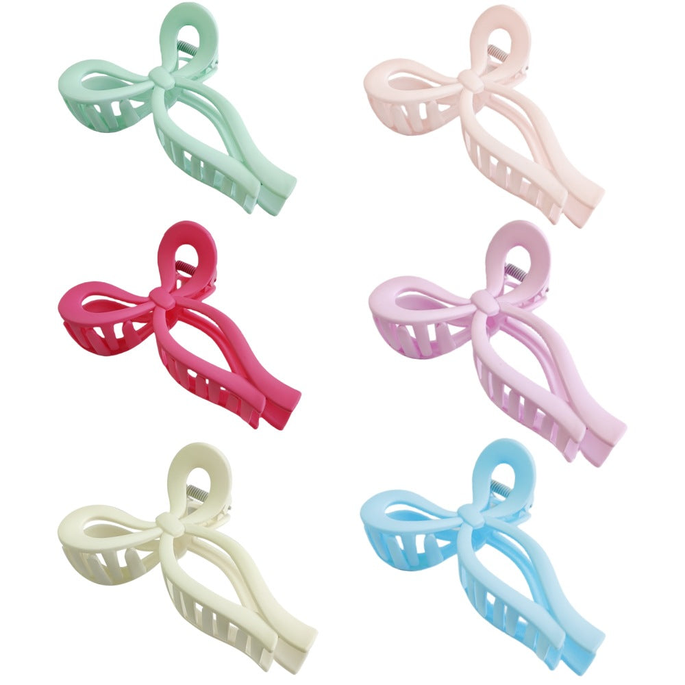 Open Loop Bow Hair Claw Clip