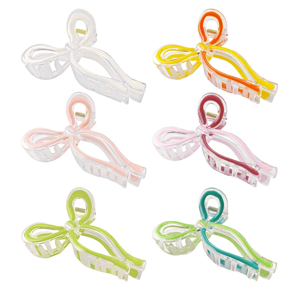 Open Loop Bow Hair Claw Clip - view 1