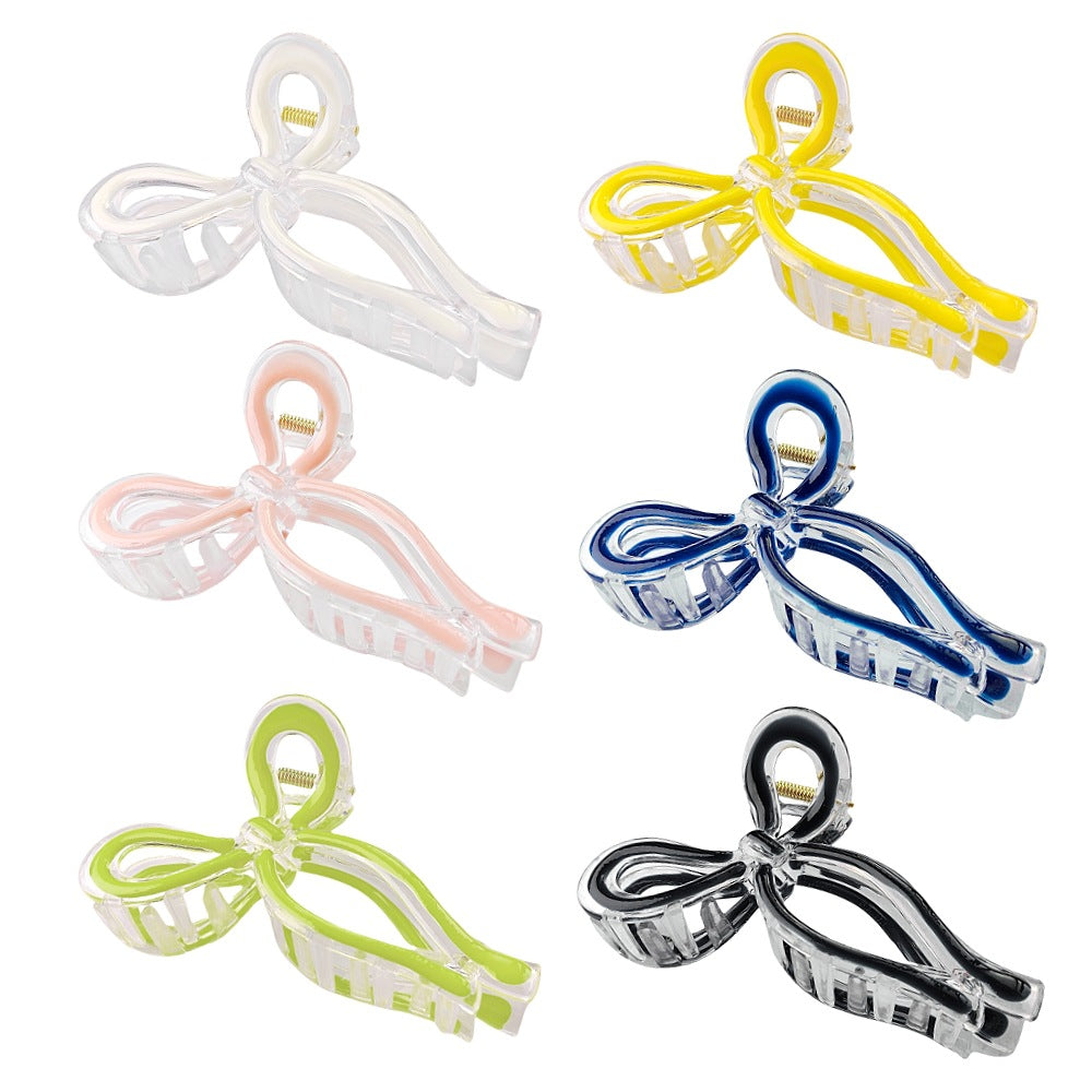 Open Loop Bow Hair Claw Clip - view 2