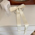 Ultra Long Streamer Bow Hair Clip - Offwhite