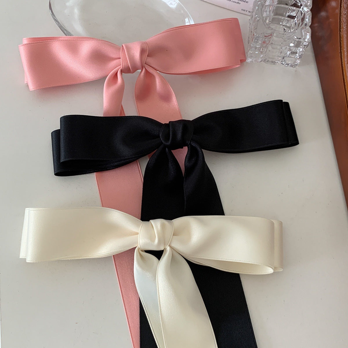 Ultra Long Streamer Bow Hair Clip - view 4