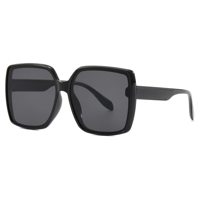 Oversized Square Gradient Lens Sunglasses - Black