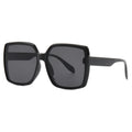 Oversized Square Gradient Lens Sunglasses - Black