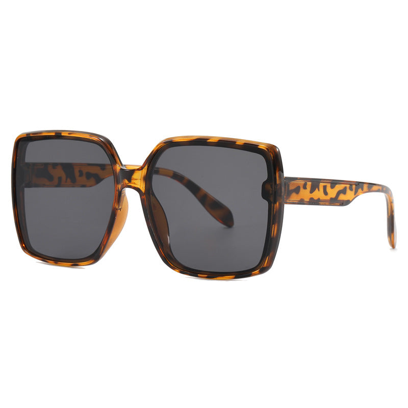 Oversized Square Gradient Lens Sunglasses - Brown