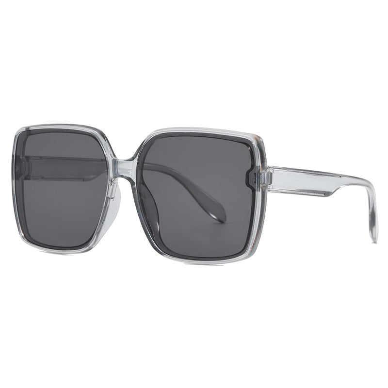 Oversized Square Gradient Lens Sunglasses - Grey