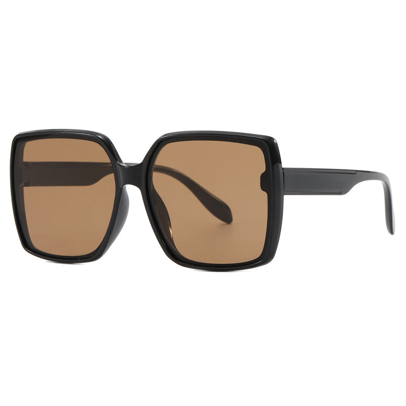 Oversized Square Gradient Lens Sunglasses - Tea