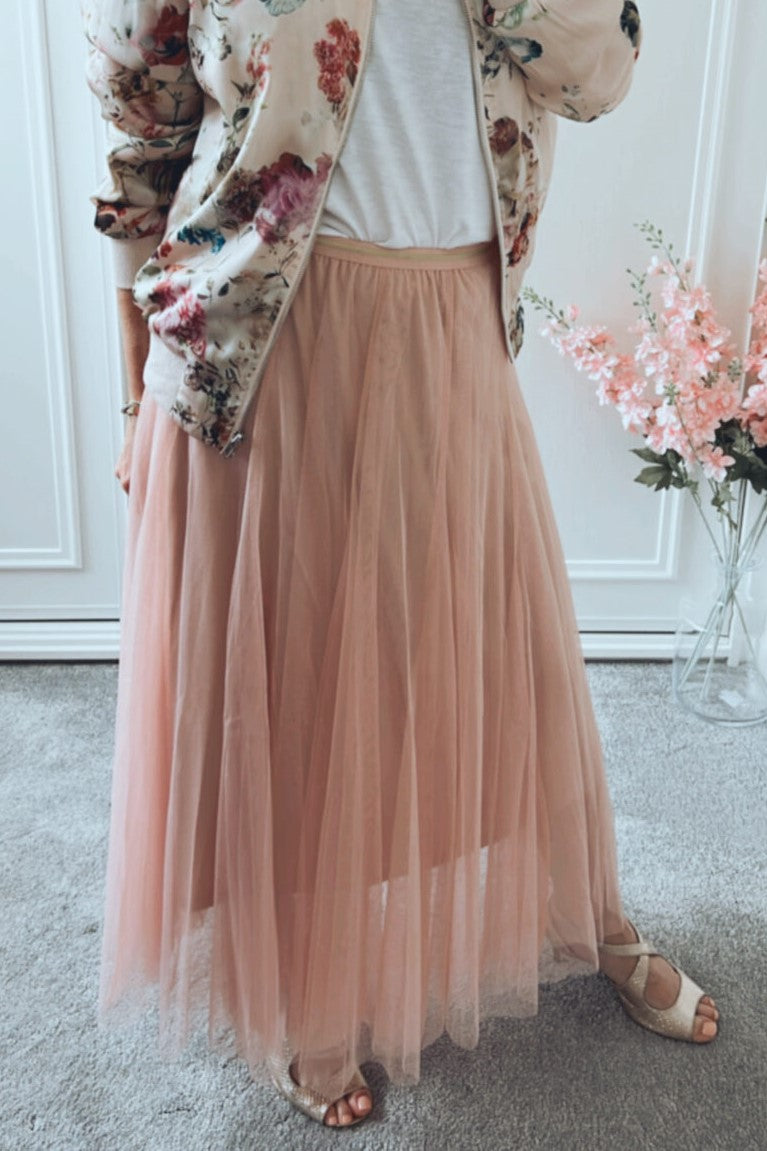 Airy Pleated Tulle Skirt In Twenty Colorways - Pink - 1