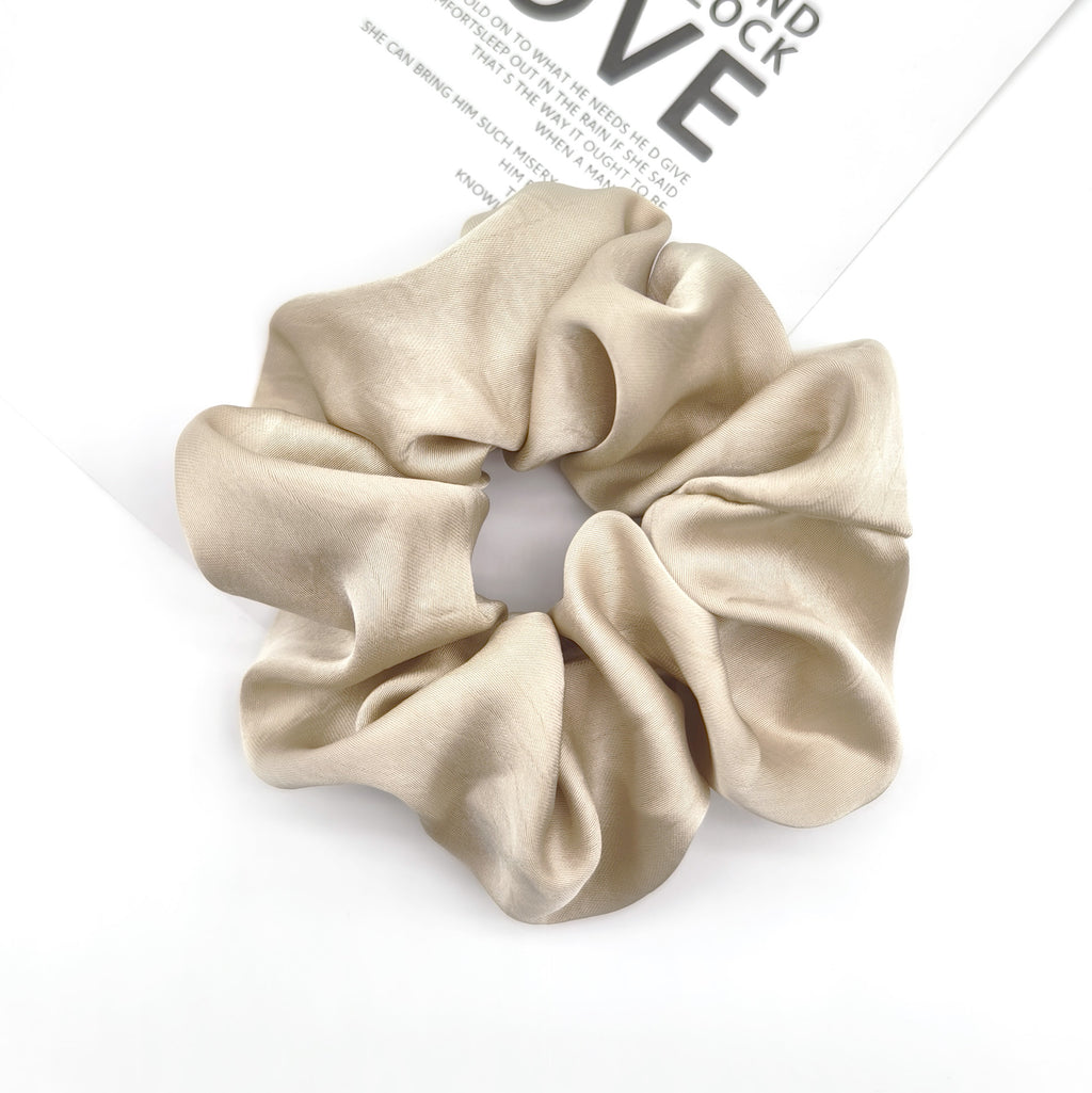 Embossed Satin Puff Hair Scrunchie - view 4