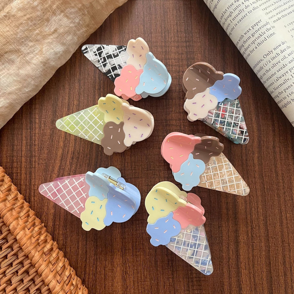 Triple Scoop Ice Cream Hair Claw Clip - view 1