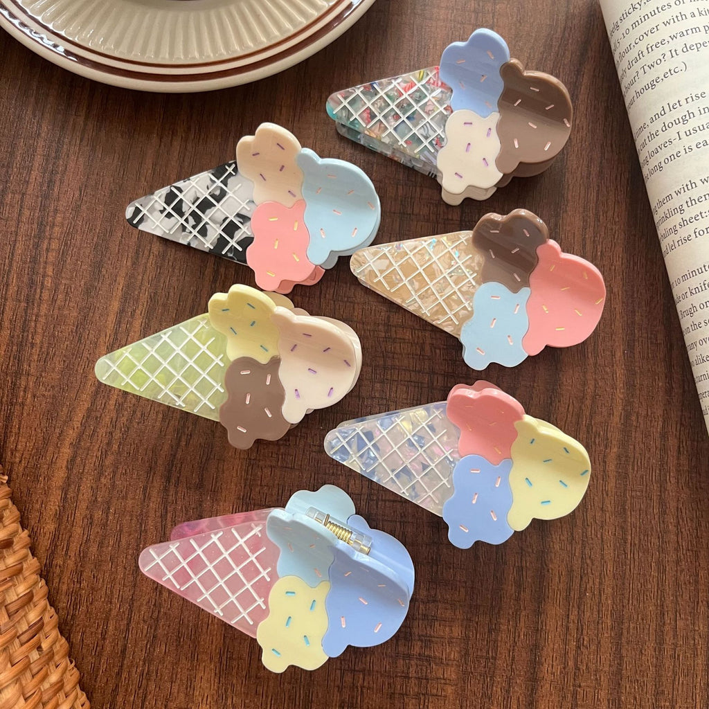 Triple Scoop Ice Cream Hair Claw Clip - view 2