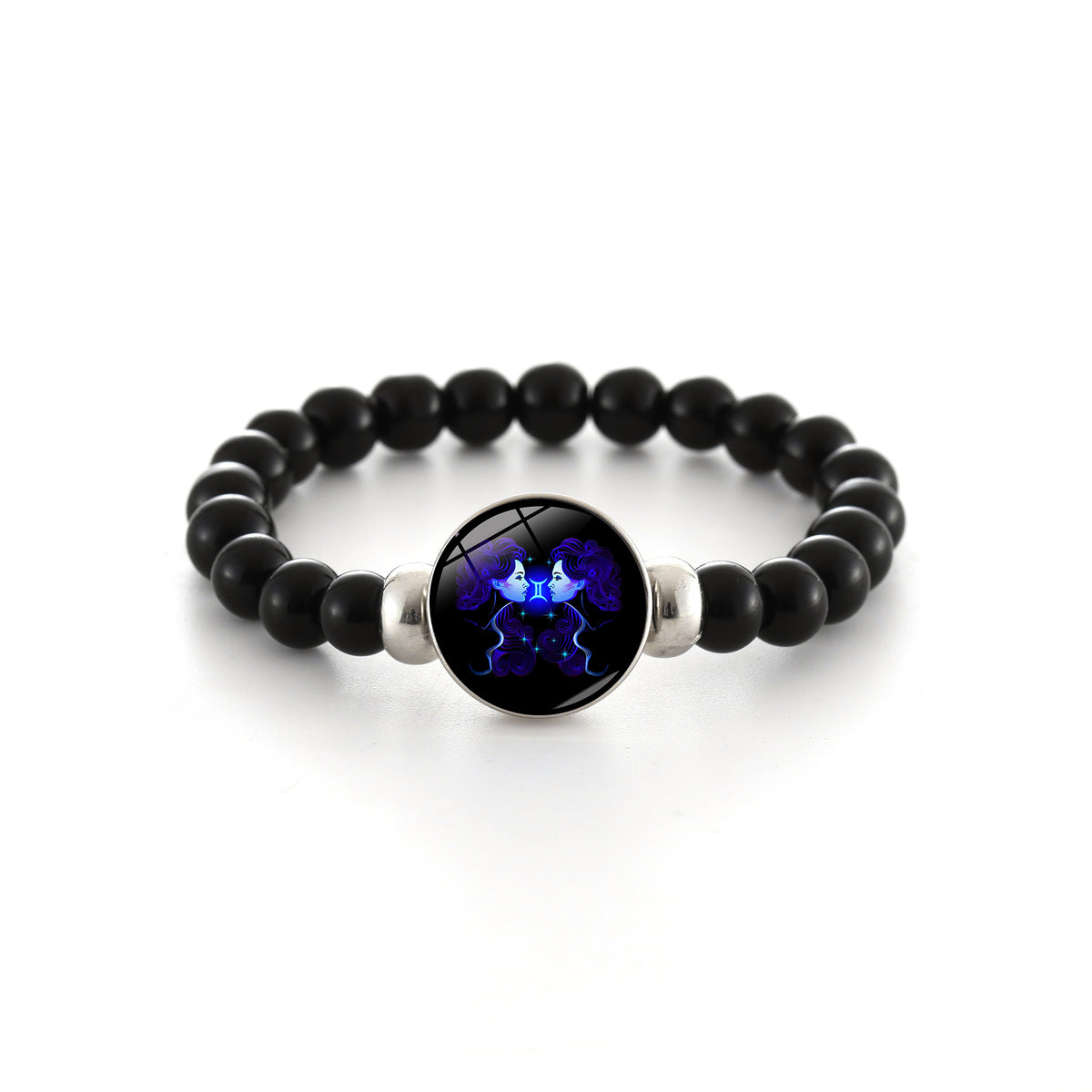 Zodiac Constellation Beaded Stretch Bracelet - Gemini