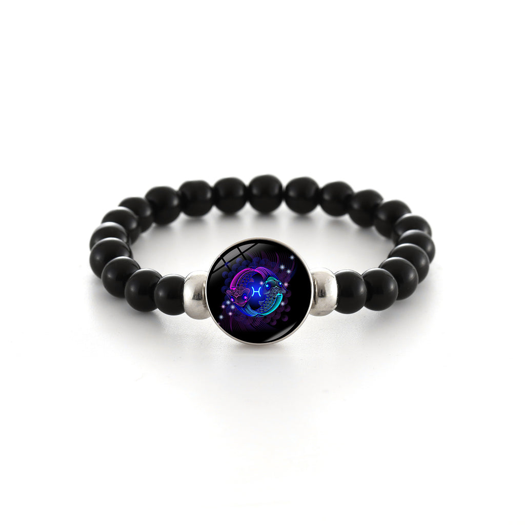 Zodiac Constellation Beaded Stretch Bracelet - Pisces