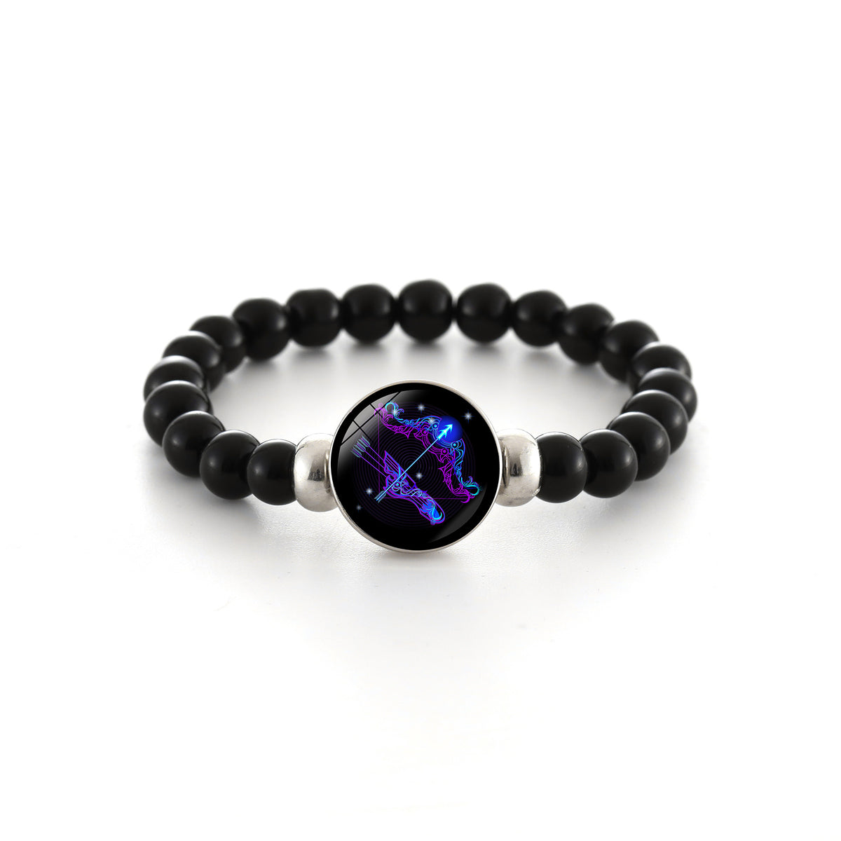 Zodiac Constellation Beaded Stretch Bracelet - Sagittarius
