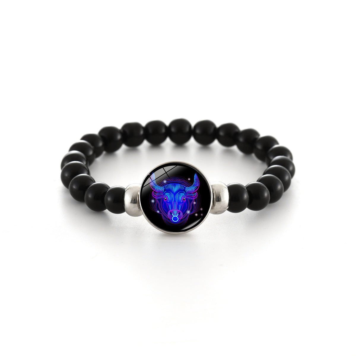 Zodiac Constellation Beaded Stretch Bracelet - Taurus
