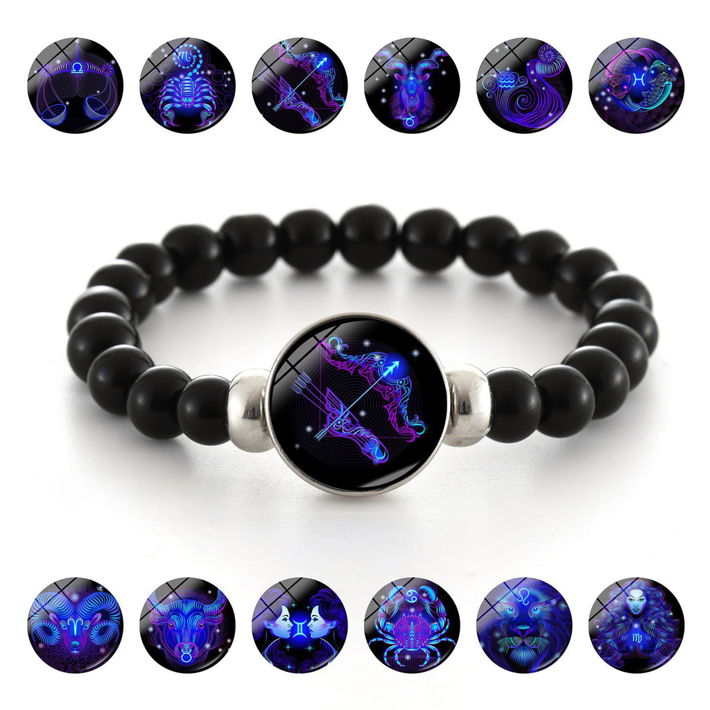 Zodiac Constellation Beaded Stretch Bracelet
