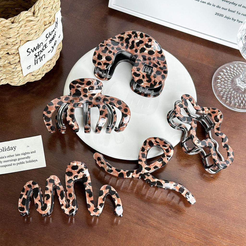 Leopard Print Hair Claw Clip - view 1