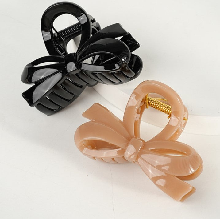 Layered Double Bow Hair Claw Clip - view 4